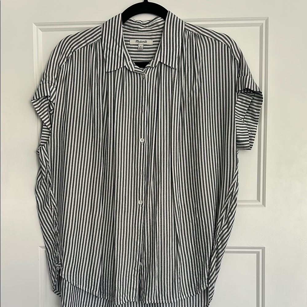 Madewell Striped Button Down Blouse
